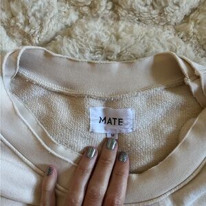 Mate The Label Cream Sweatshirt